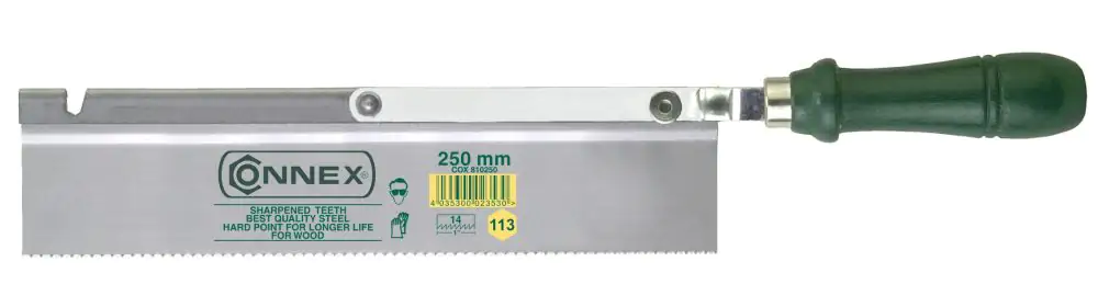 Feinsäge 250 mm umlegbar Zähne geschlliffen und gehärtet