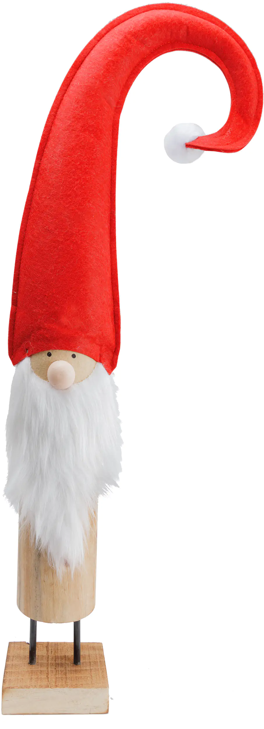 TrendLine Dekofigur Zwerg 78 x 28 cm rot-weiß