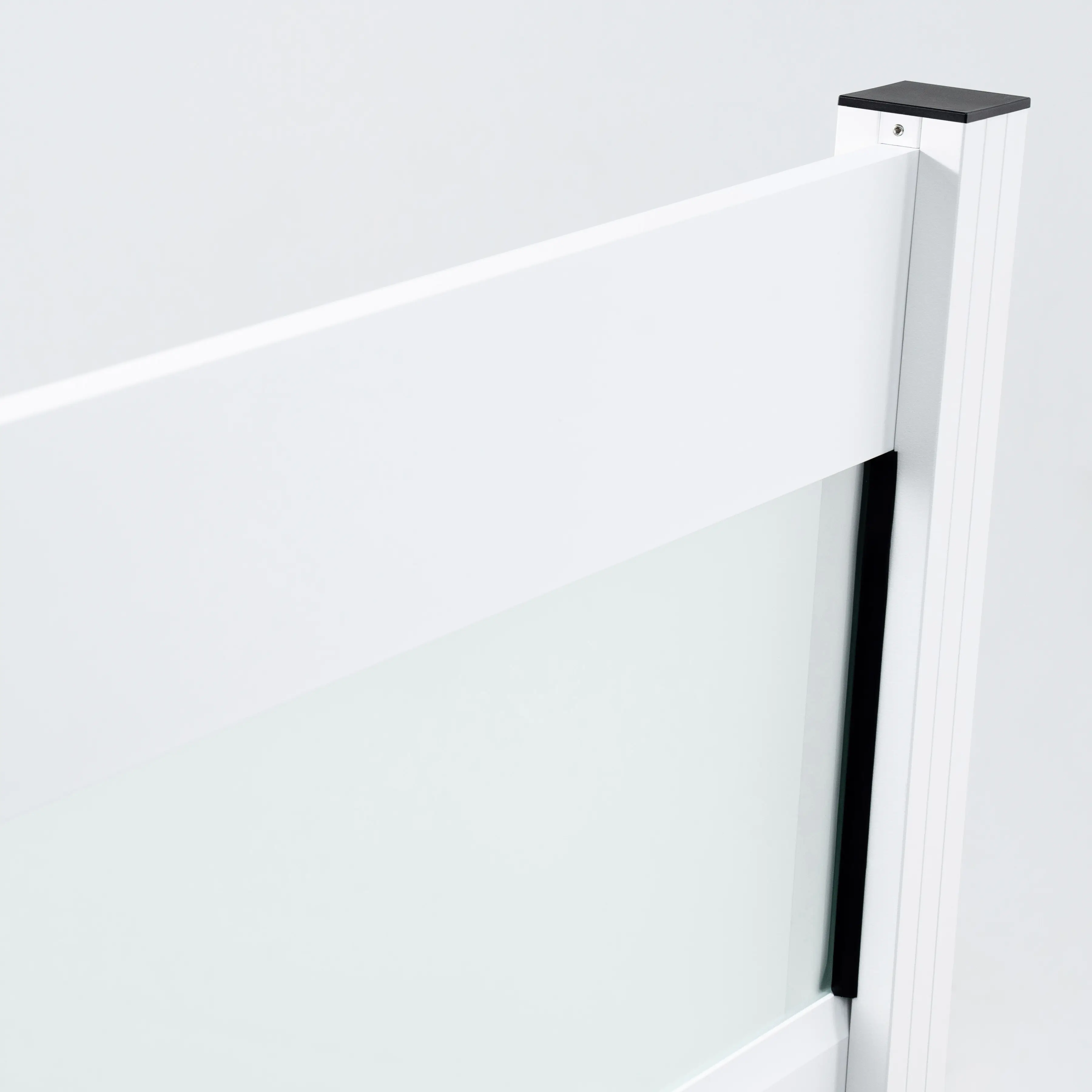 Ambiente Alu-Zaun Grundset Paneel 150 weiß 187 x 184,2 cm  