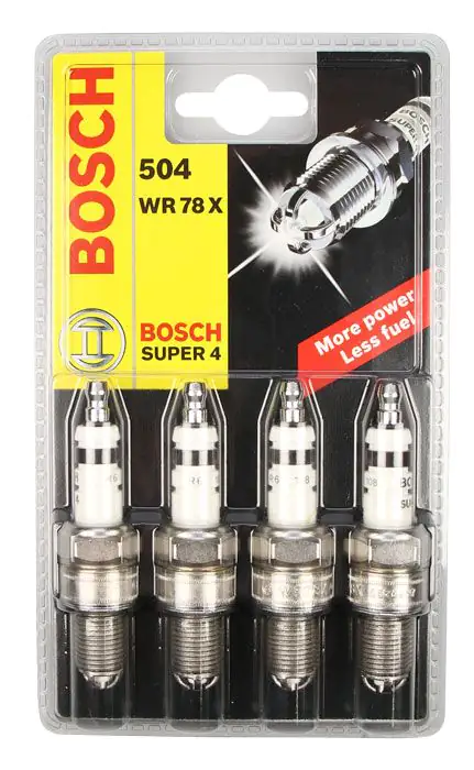 Bosch Zündkerze WR 78 X KSN 504, 4 Stück