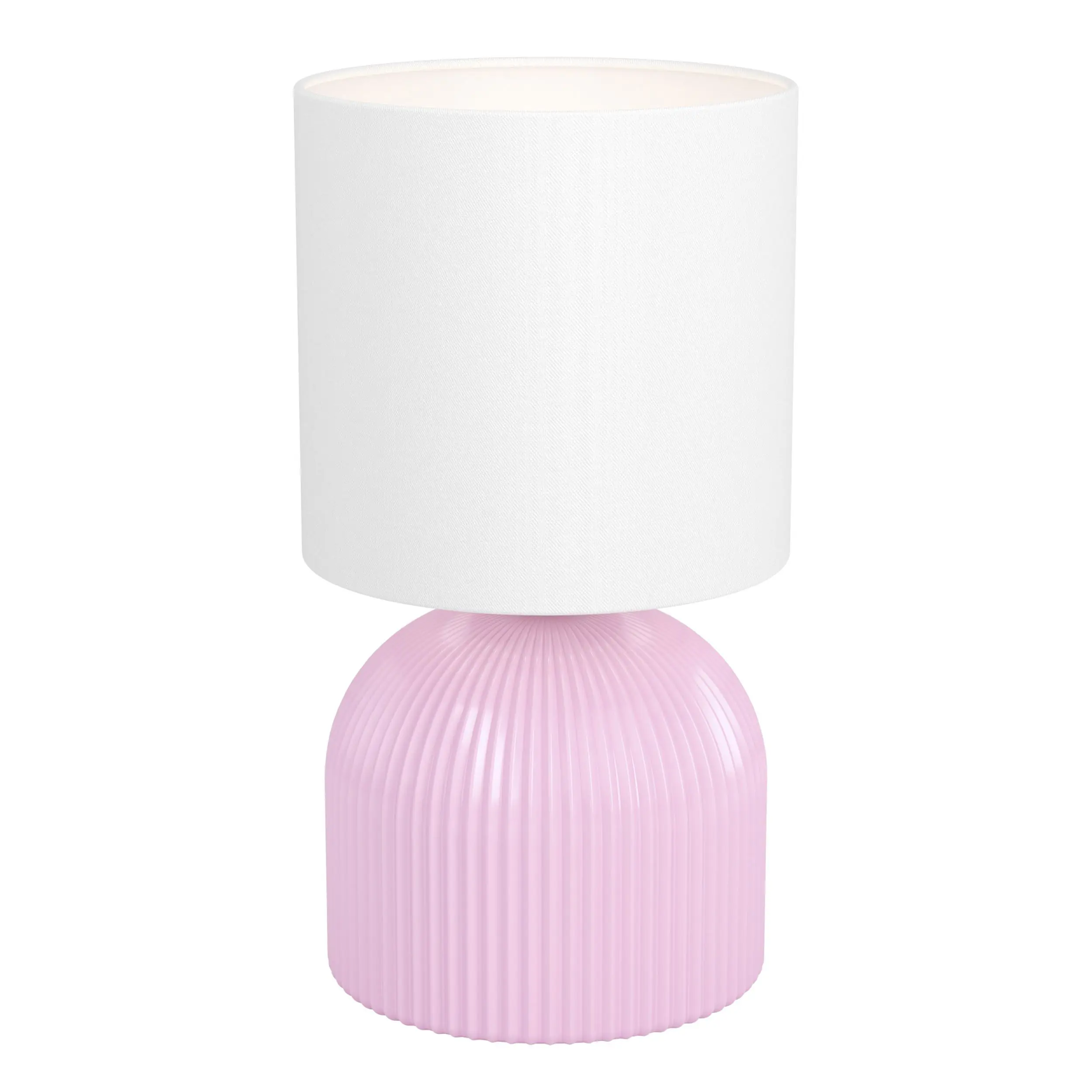 Eglo Tischleuchte Rocosso E14 Ø 14 x 26,3 cm pink/weiß