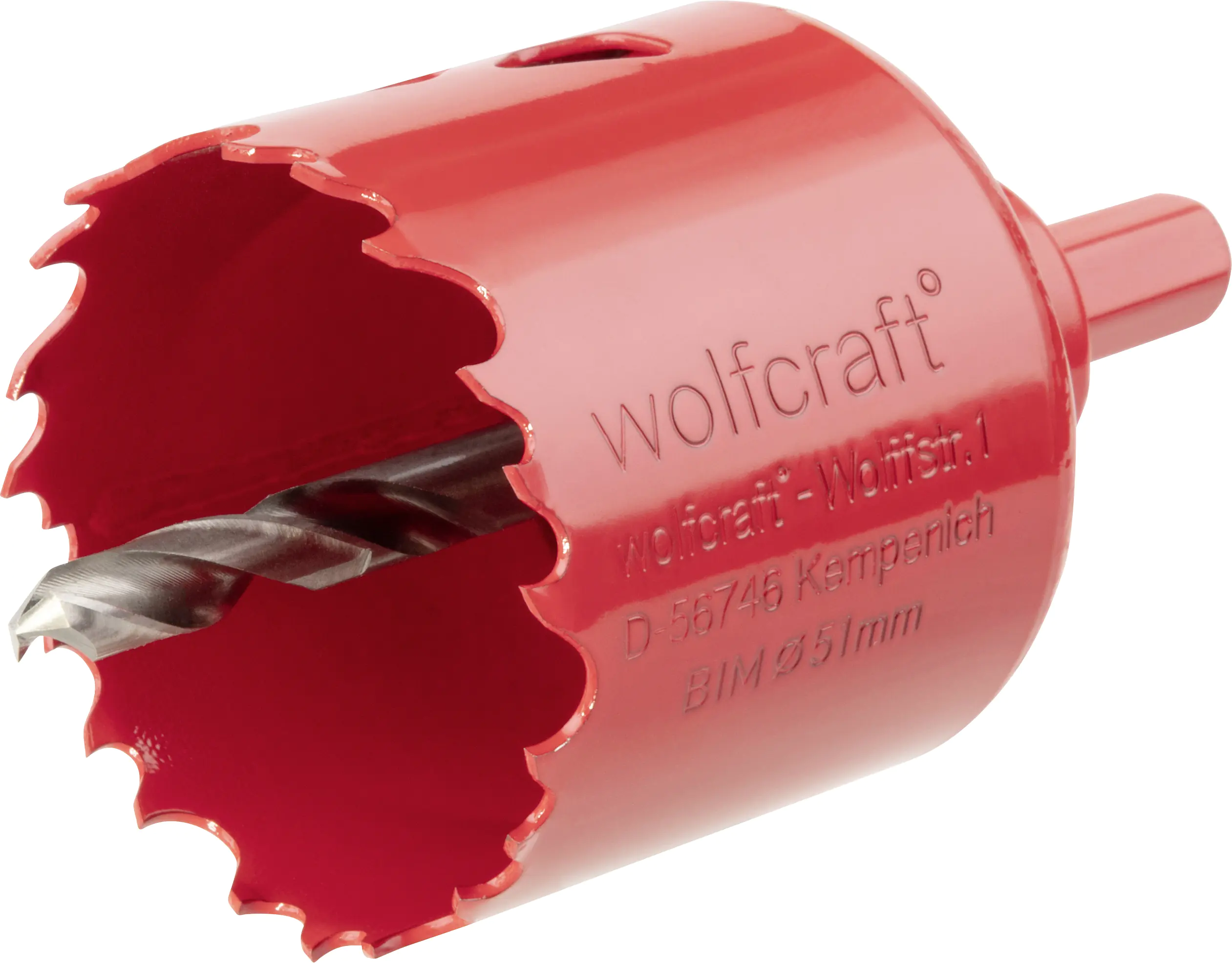 Wolfcraft Lochsäge Ø 51 mm Bimetall inkl. Schaft und Bohrer Wolfcraft Lochsäge Ø 51 mm Bimetall inkl. Schaft und Bohrer