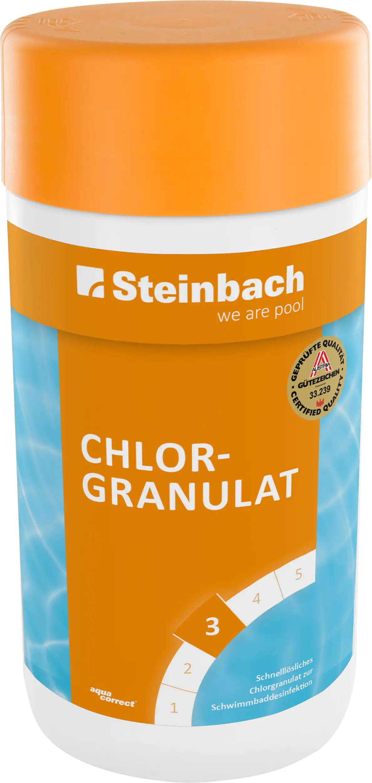 Steinbach Poolpflege Chlorgranulat 1 kg, Chlorprodukt