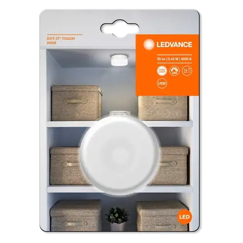 Ledvance mobile LED Leuchte Dot It High weiß 6,5 cm 0,45 W dimmbar