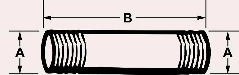 Cornat Rohrnippel 1 1/4" x 200 mm verzinkt