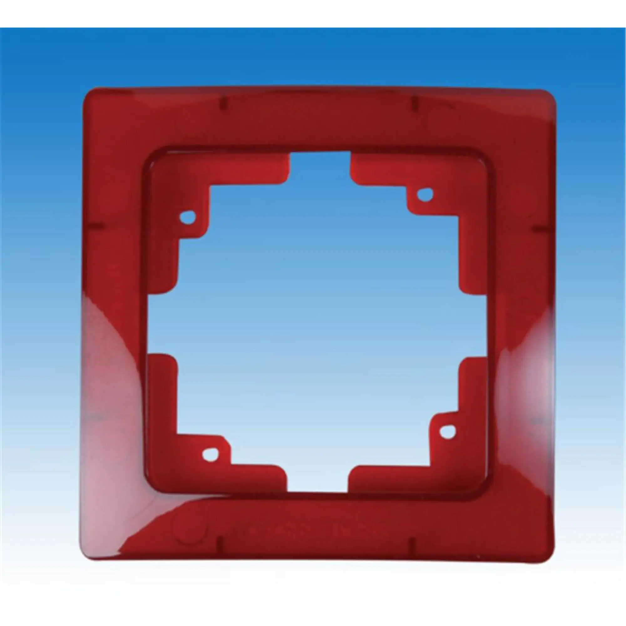 Unitec Abdeckrahmen Monaco 1-fach rot
