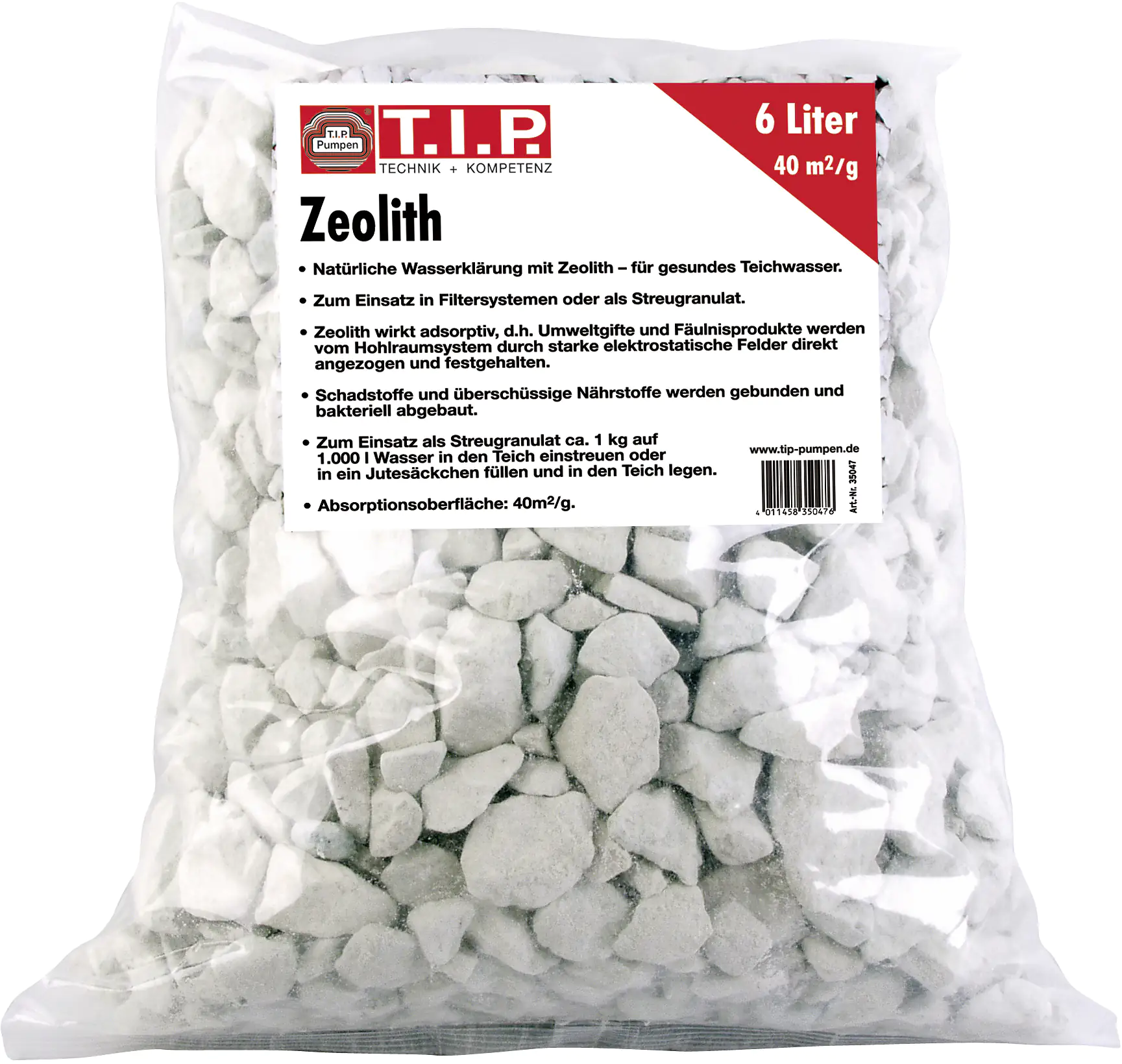 T.I.P. Teichpflegemittel Zeolith 5,5 kg im Beutel
