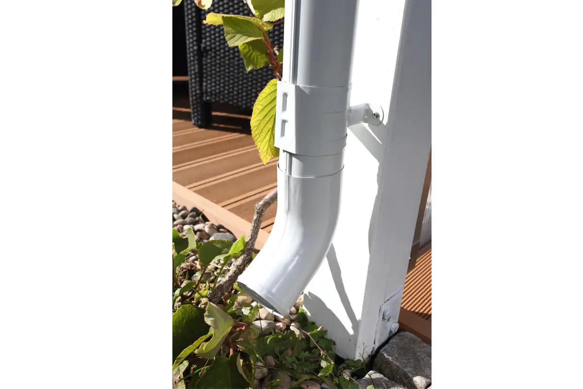 SKAN HOLZ Regenrinnen-Set 648 cm Stahl, verzinkt u. weiss