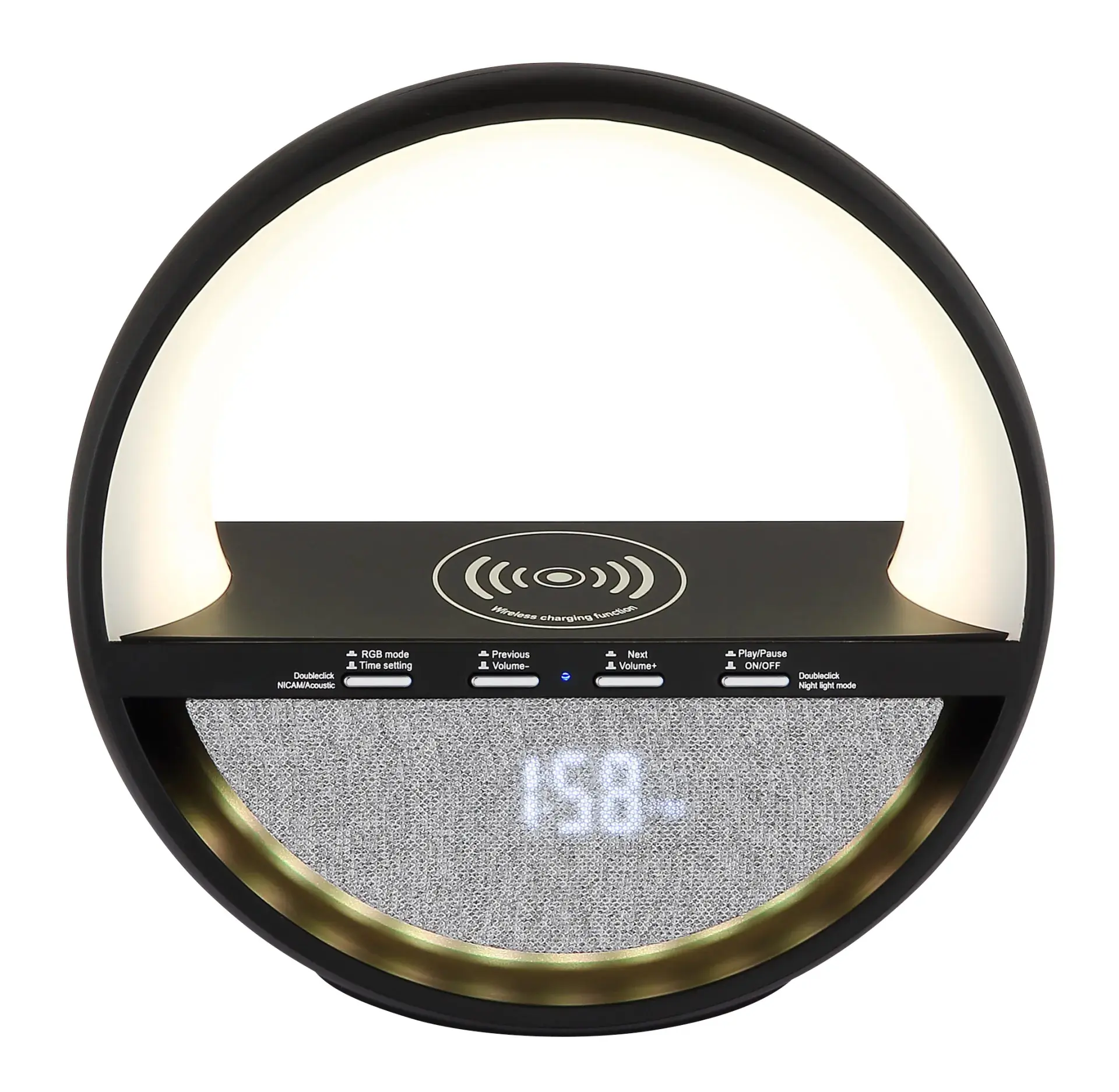 Globo Tischleuchte Soundra RGB Smartphone Ladestation Akku