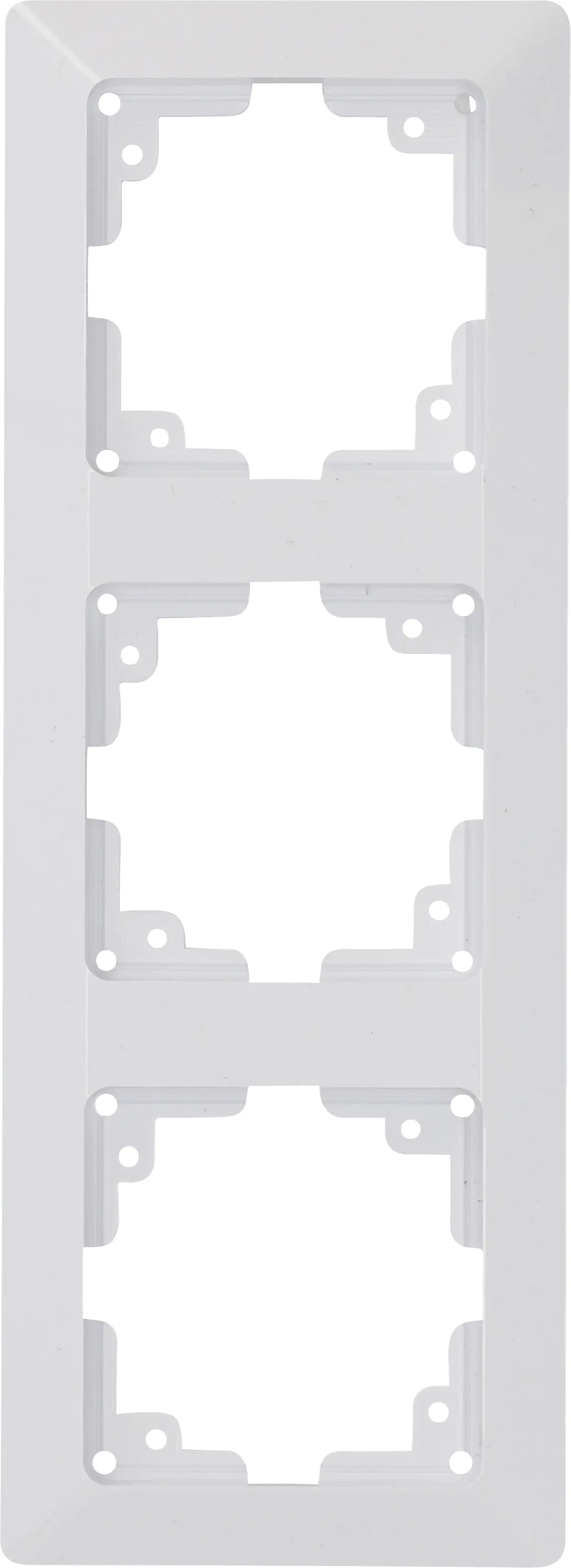 Unitec Abdeckrahmen 3-fach LeMans ultraweiß