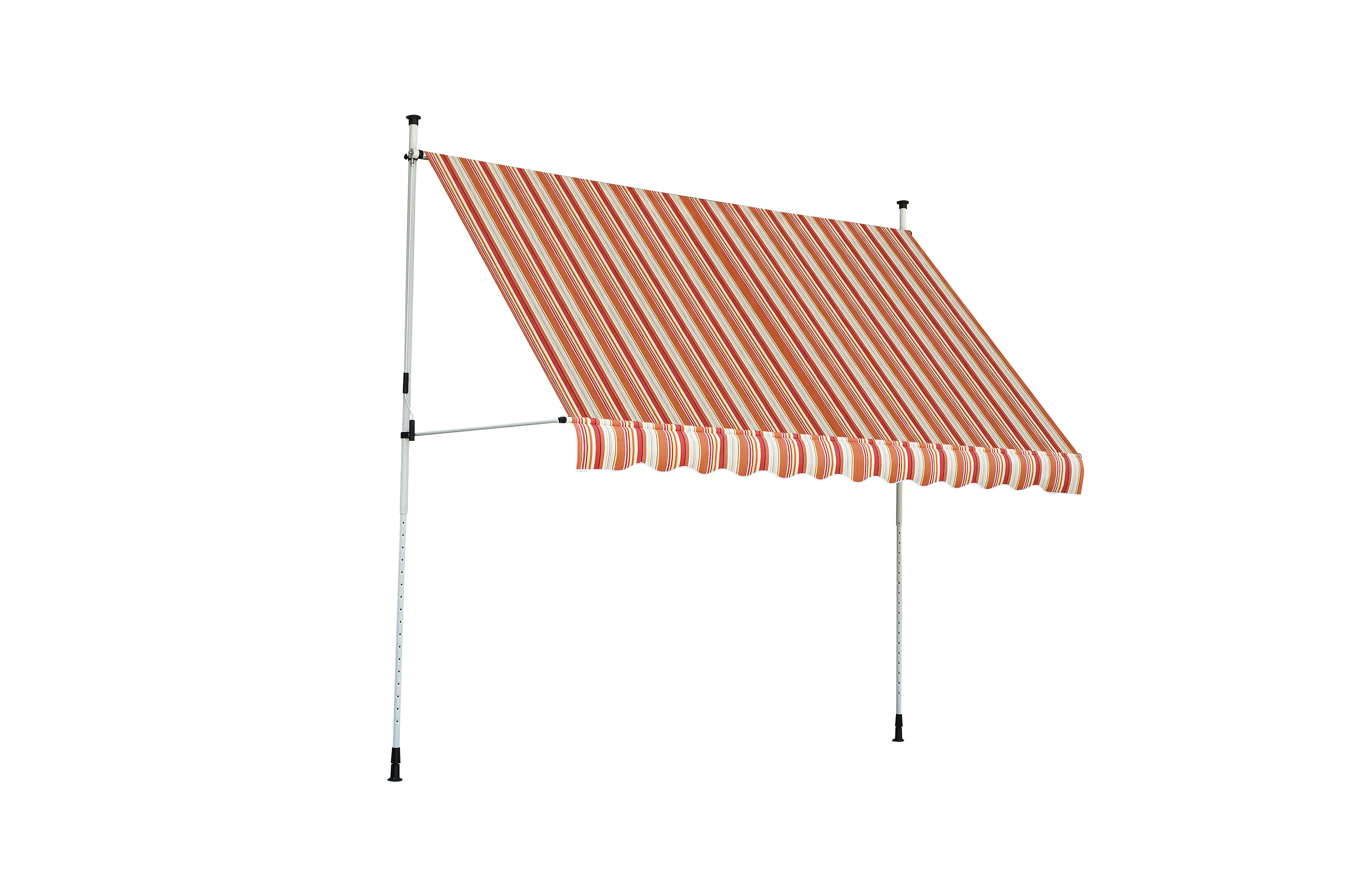 TrendLine Balkon-Markise 3 x 1,3 m orange-weiß gestreift