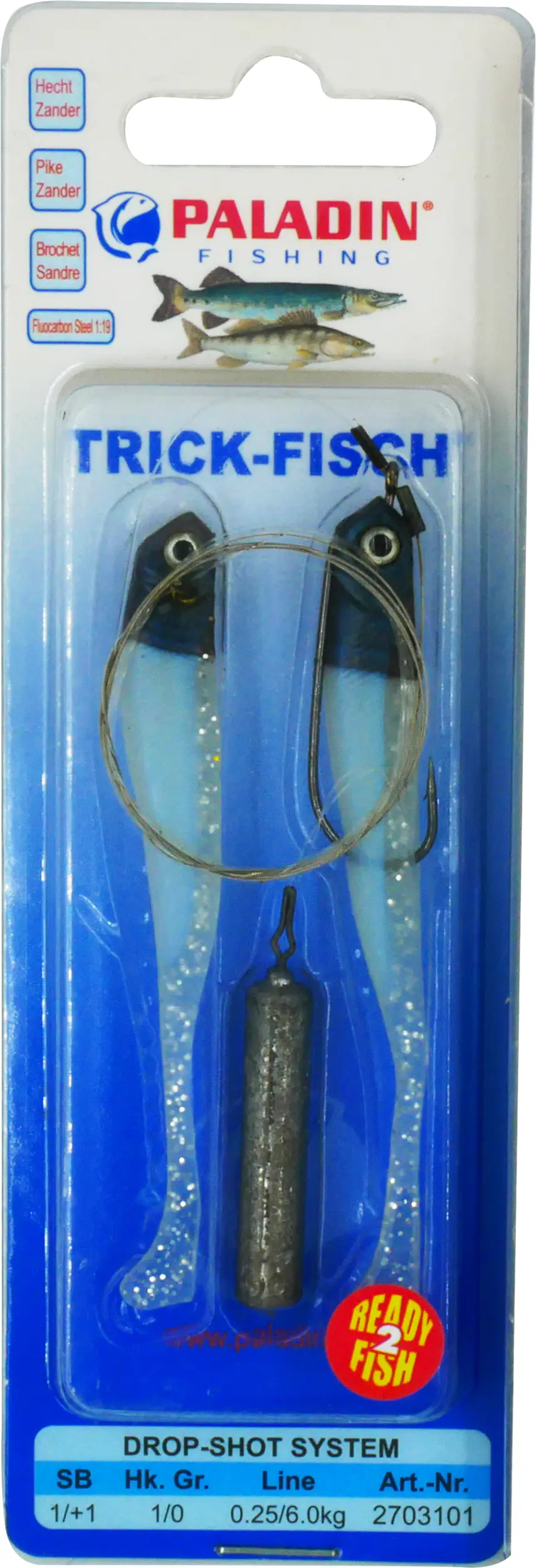 Paladin Drop Shot System Hecht Zander natur Hecht-Zander/natur/15g/9cm