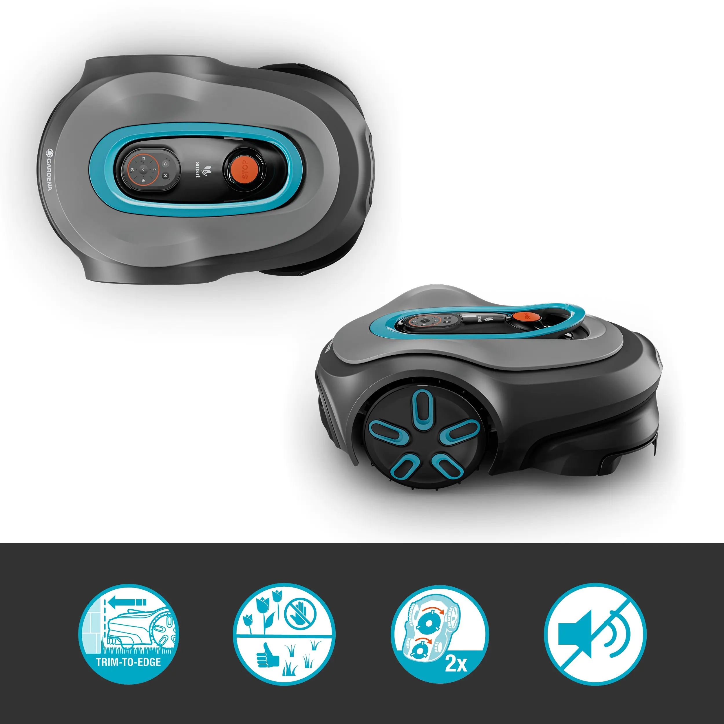 Gardena Mähroboter smart SILENO max 1.200 m², Schnittbreite: 22 cm Gardena Mähroboter smart SILENO max 1.200 m², Schnittbreite: 22 cm