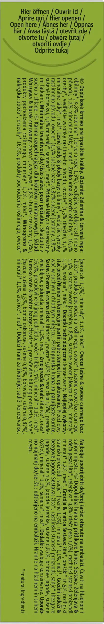 Vitakraft Kräcker®Trio Gemüse Nuss Waldbeer 3 Stück / 168 g