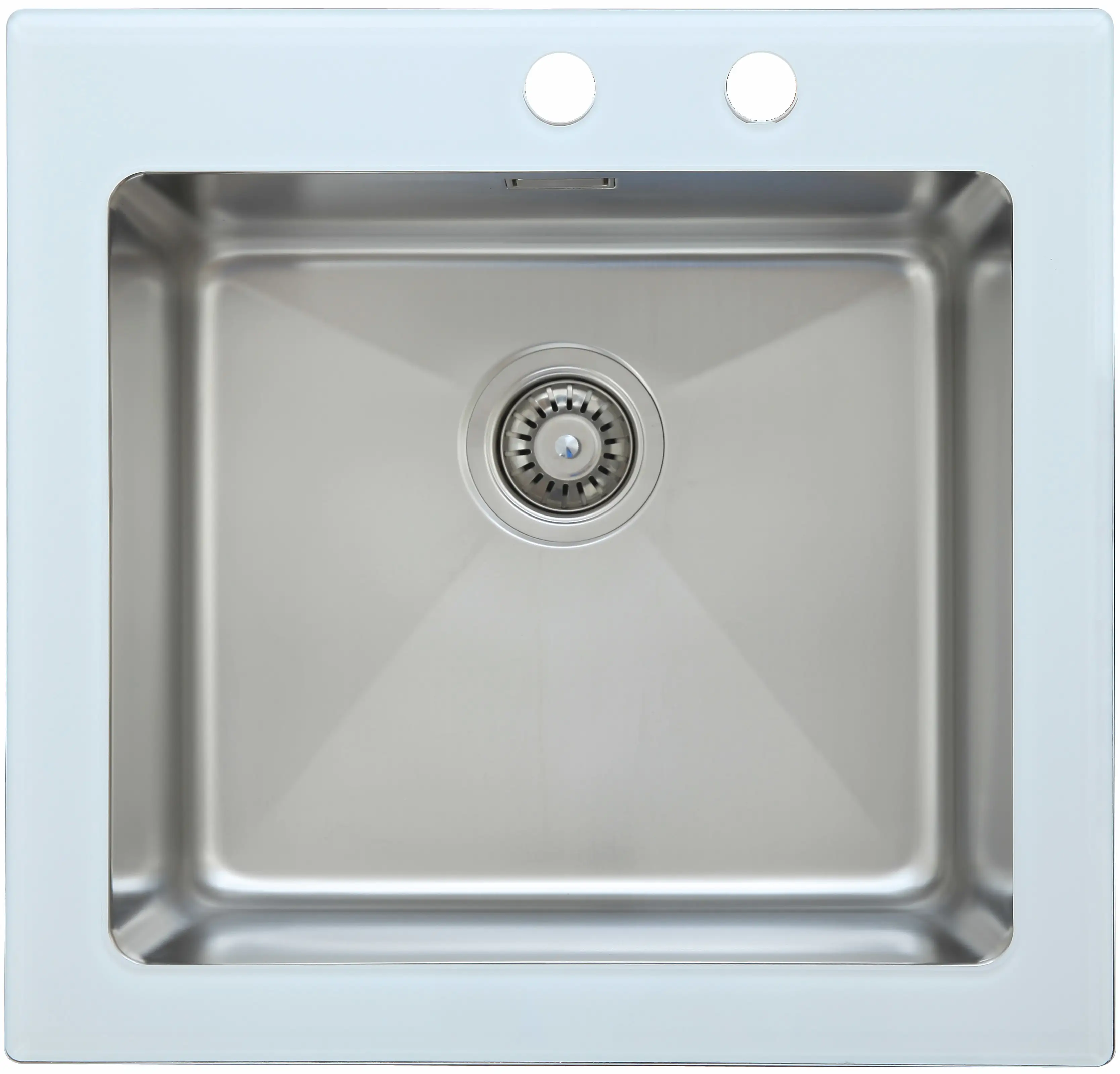 respekta Glasspüle - Einzelbecken NEW YORK 55 x 53 cm Single 55 x 53 cm