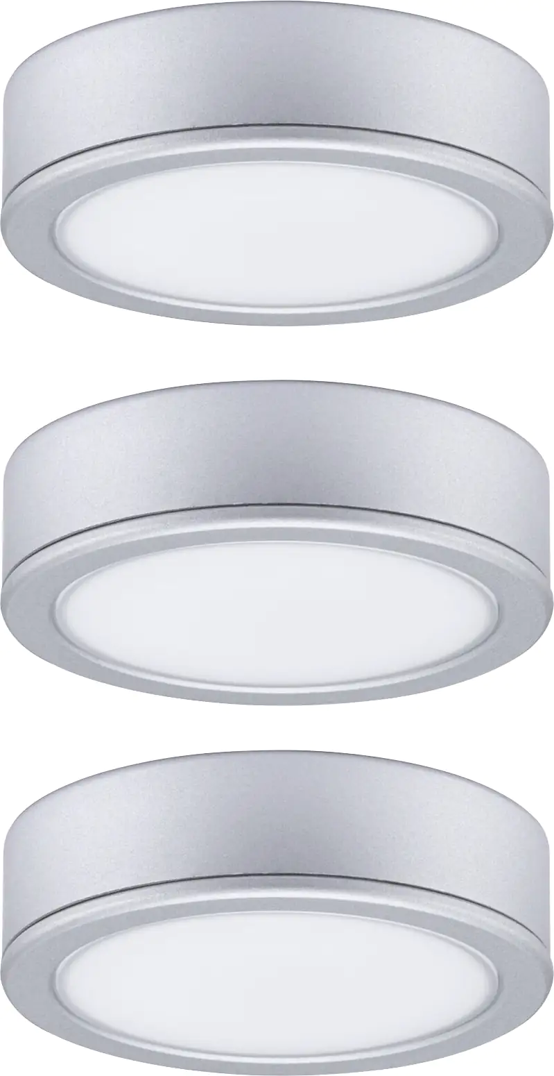 Paulmann LED Unterbauleuchte Pukk chrom matt Ø 6,5 cm TW 3er Set