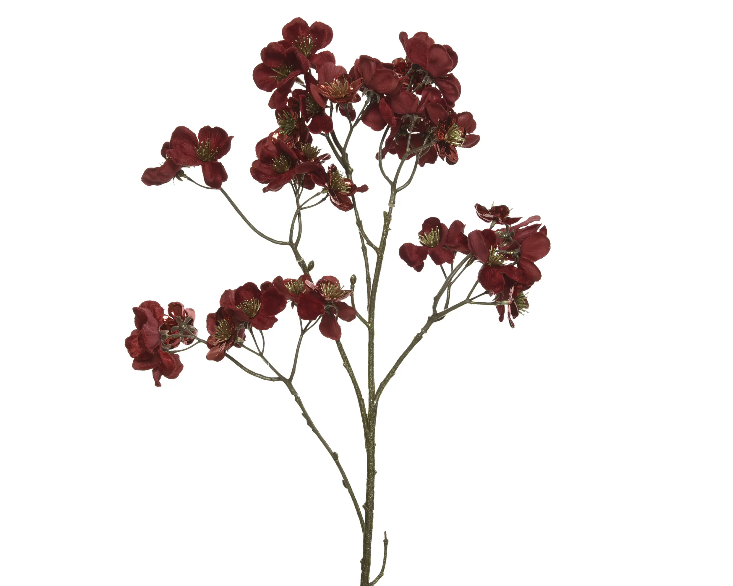 Everlands Weihnachtsdeko Blume 26 x 10 x 78 cm rot