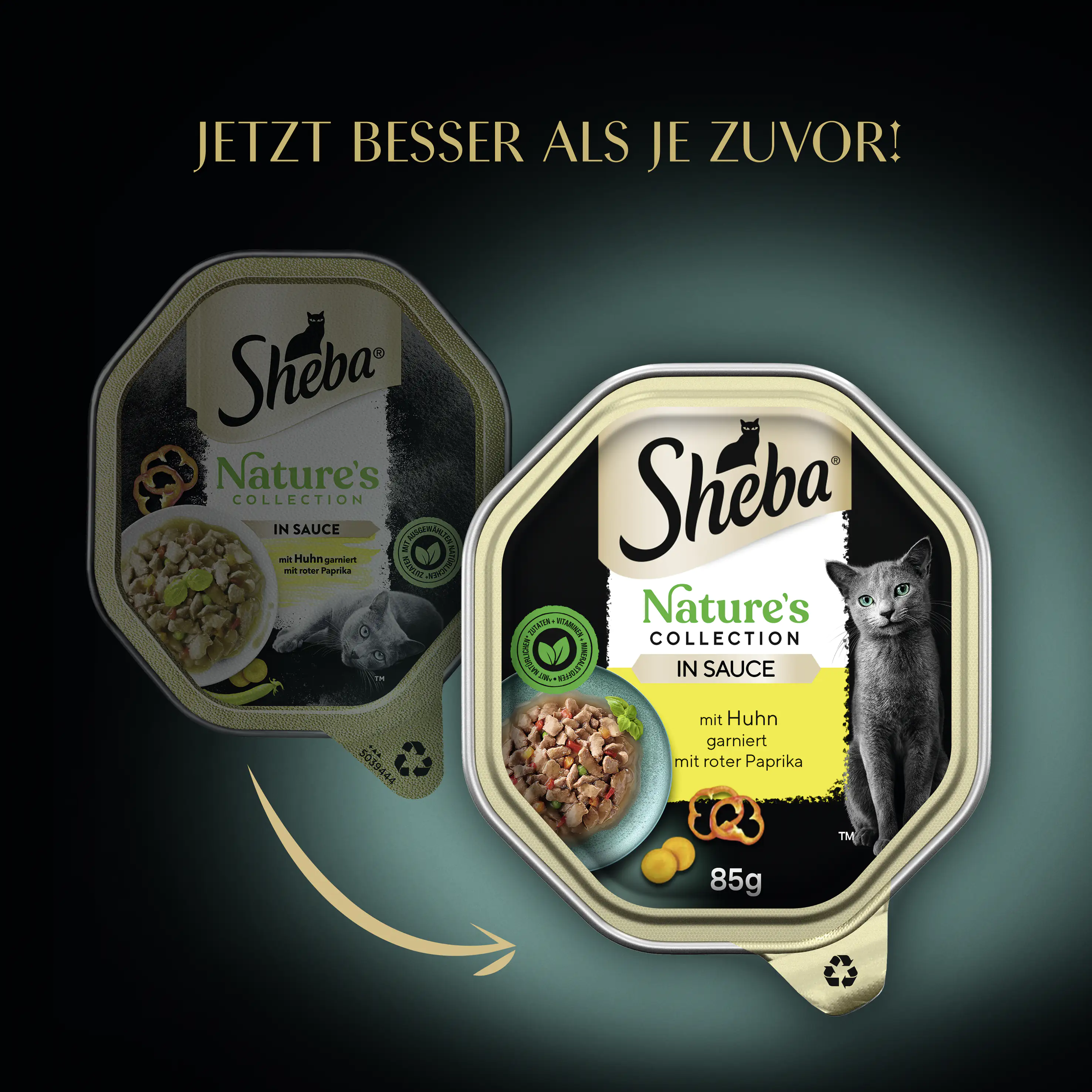 Sheba Nature's Collection in Sauce Katzennassfutter 85 g Huhn