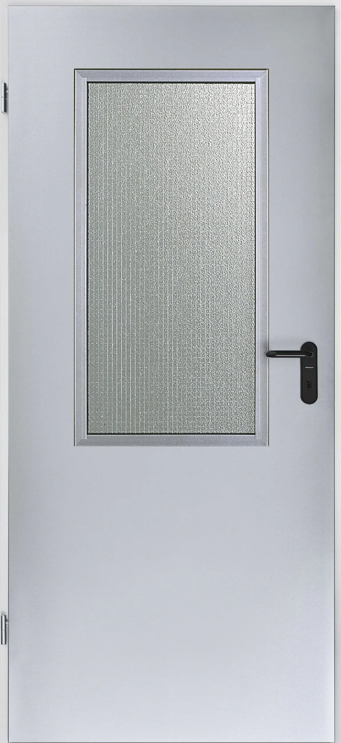 Hörmann Innentür ZK mit Lichtausschnitt inkl. Drückergarnitur verzinkt 87,5 x 200 cm DIN links