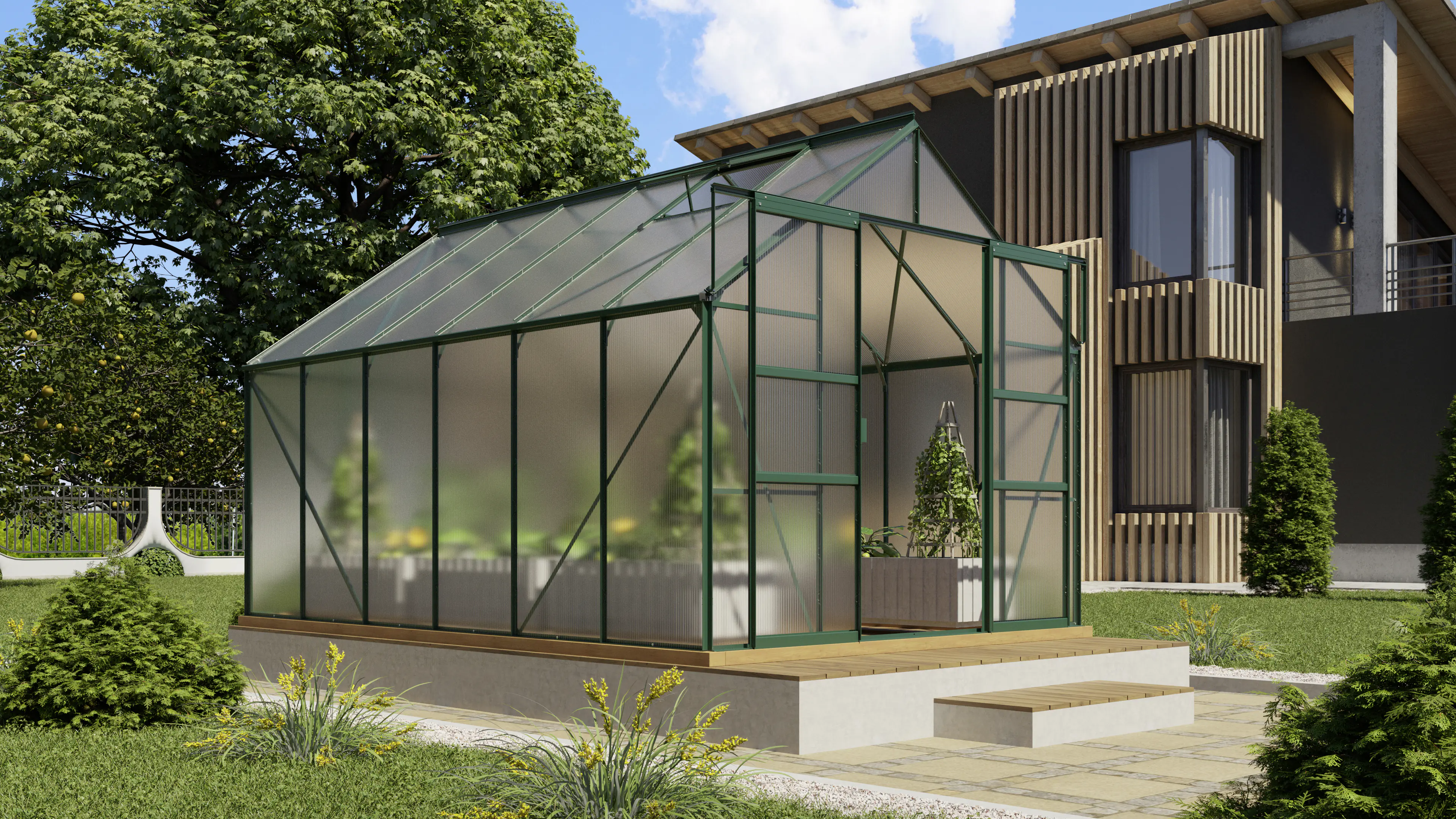 Vitavia Gewächshaus Mars 9900 254 x 379 cm 4 mm HPK