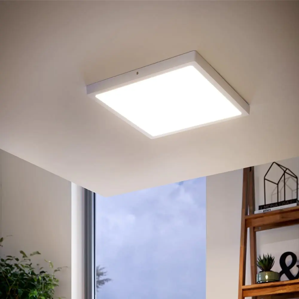 Eglo LED Deckenleuchte Fueva 1 weiß 40 x 40 cm warmweiß Eglo LED Deckenleuchte Fueva 1 weiß 40 x 40 cm warmweiß
