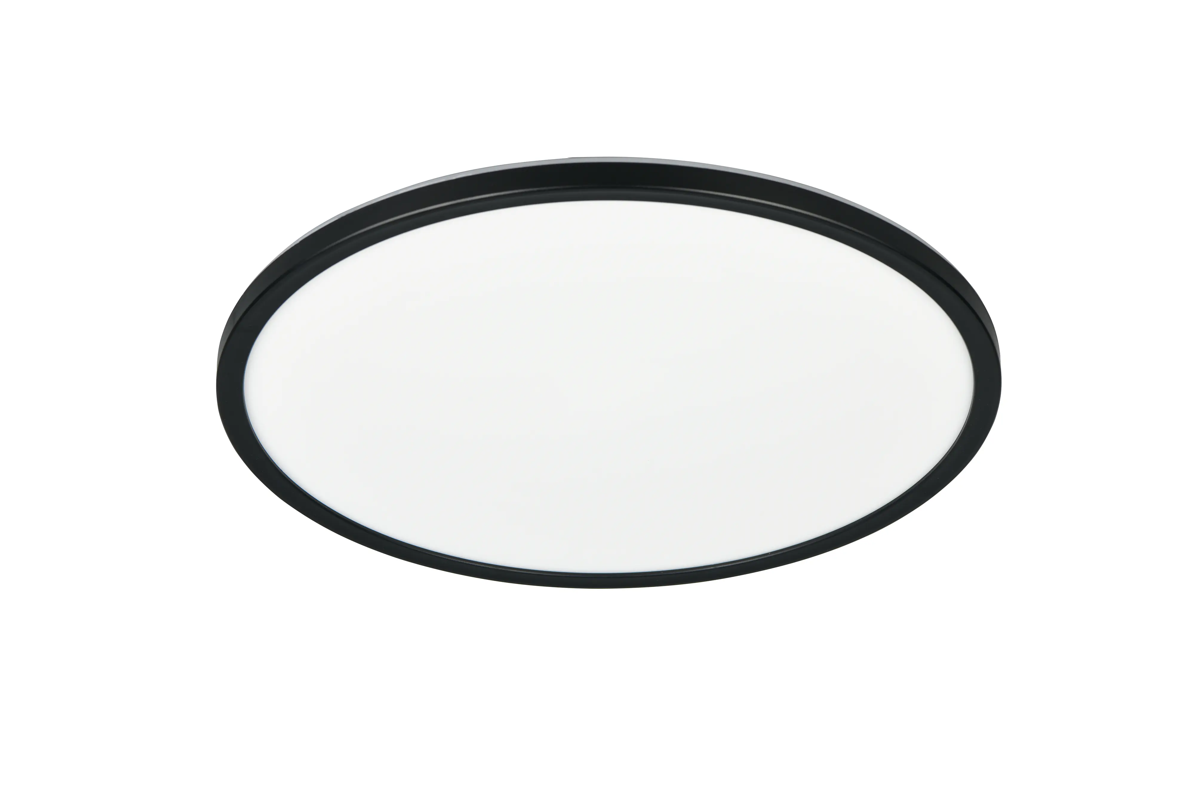 Reality LED-Deckenleuchte Emra Ø42 cm schwarz matt Memory Funktion