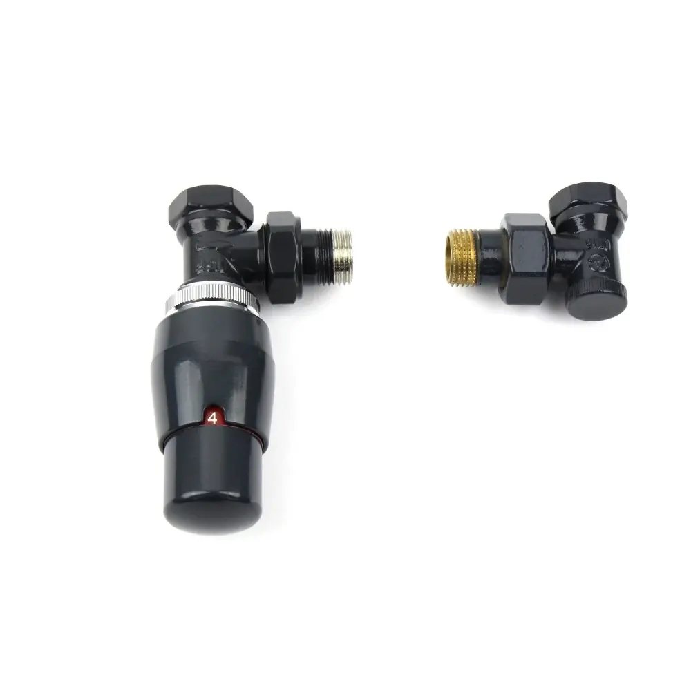 Ximax Heizkörperthermostat-Set Elegant Eck-Ausführung 15 mm anthrazit