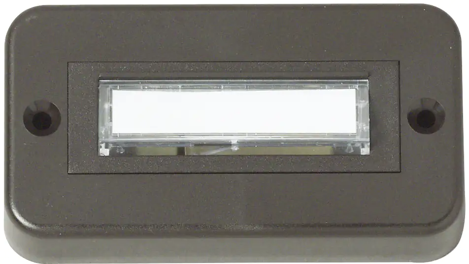 Heidemann Klingelplatte Kunststoff braun