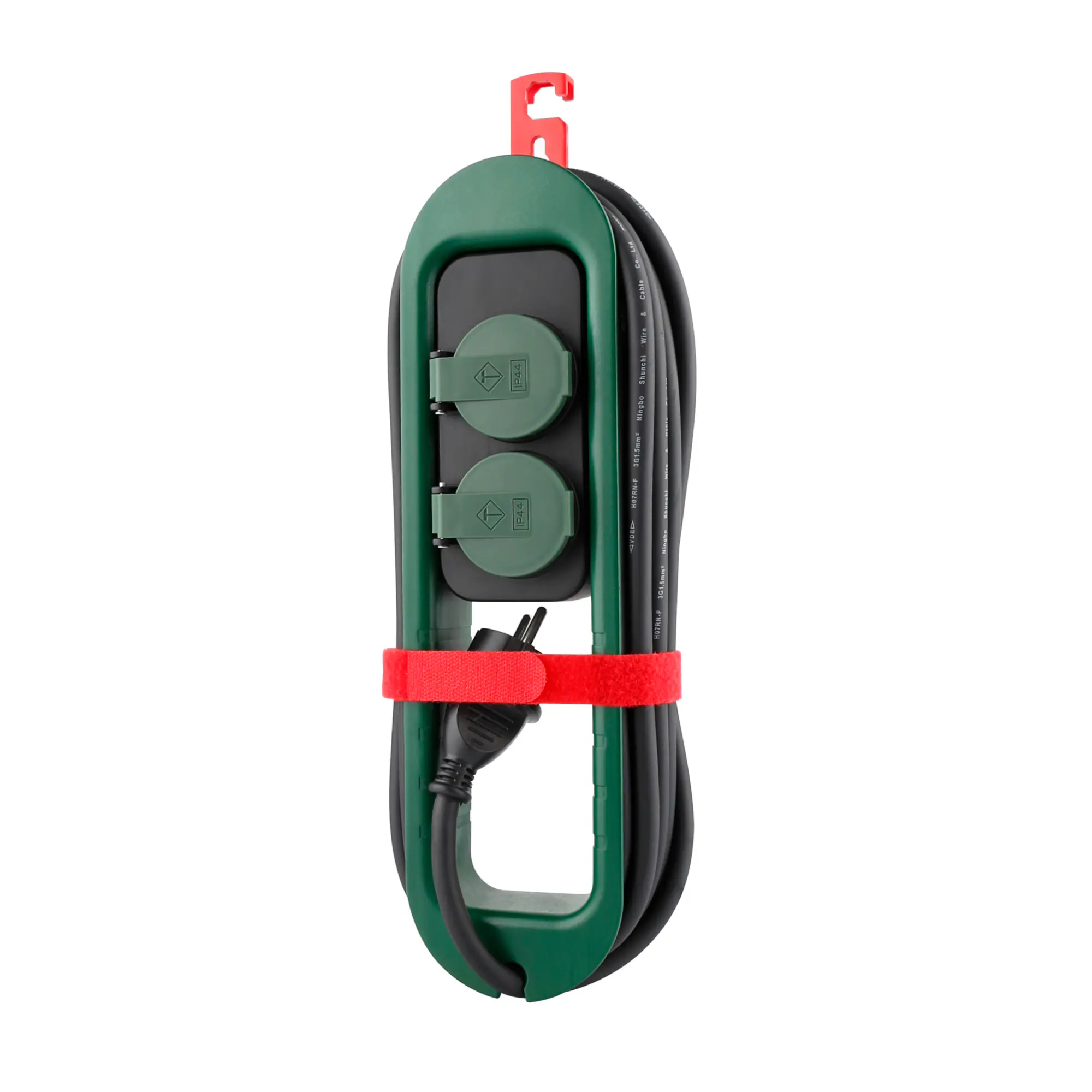 Unitec Tischsteckdose 2-fach mit Schutzkontaktsteckdosen 3 m