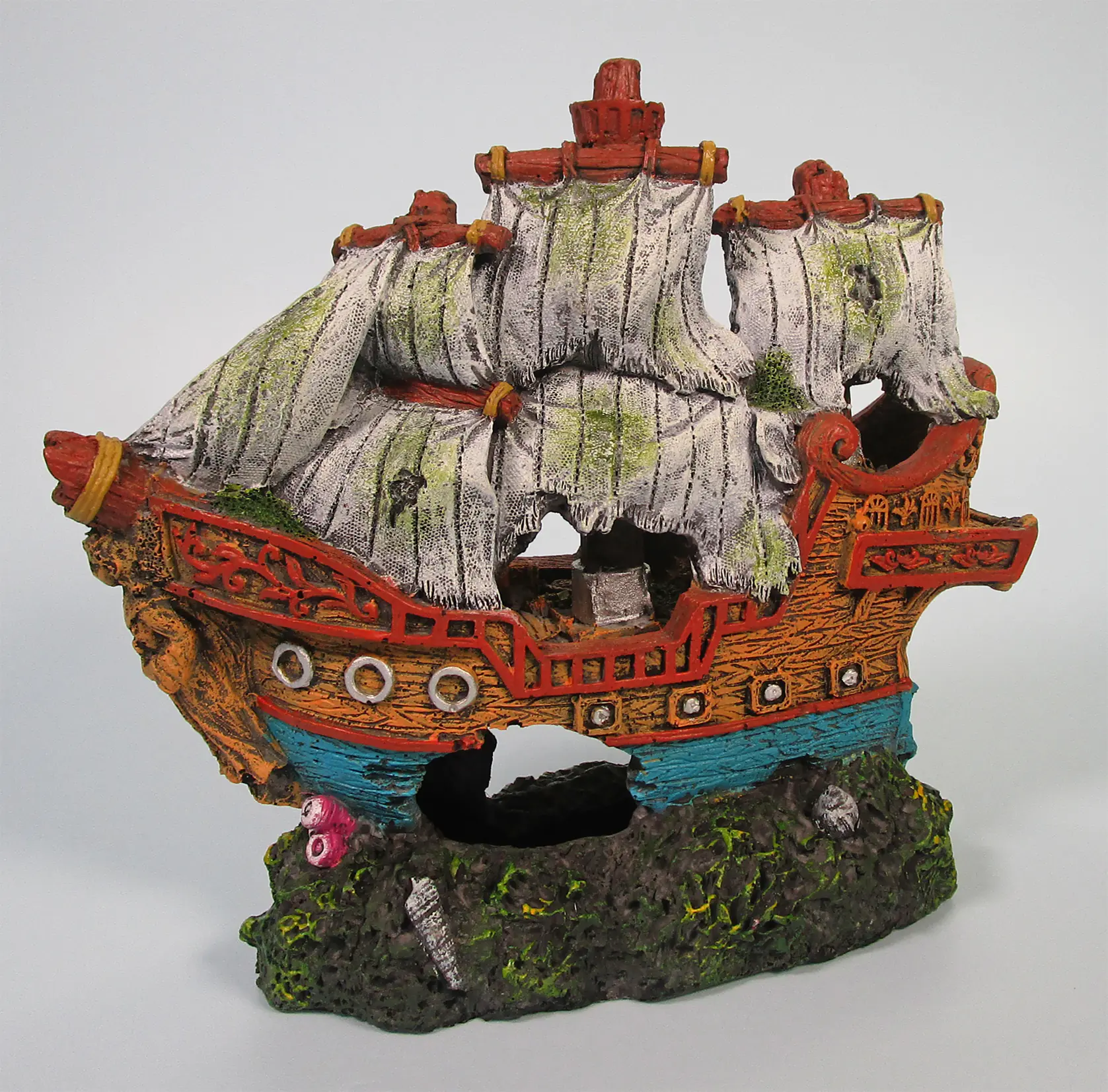 Orbit Aquariendeko Segelboot 15 x 5 x 14 cm