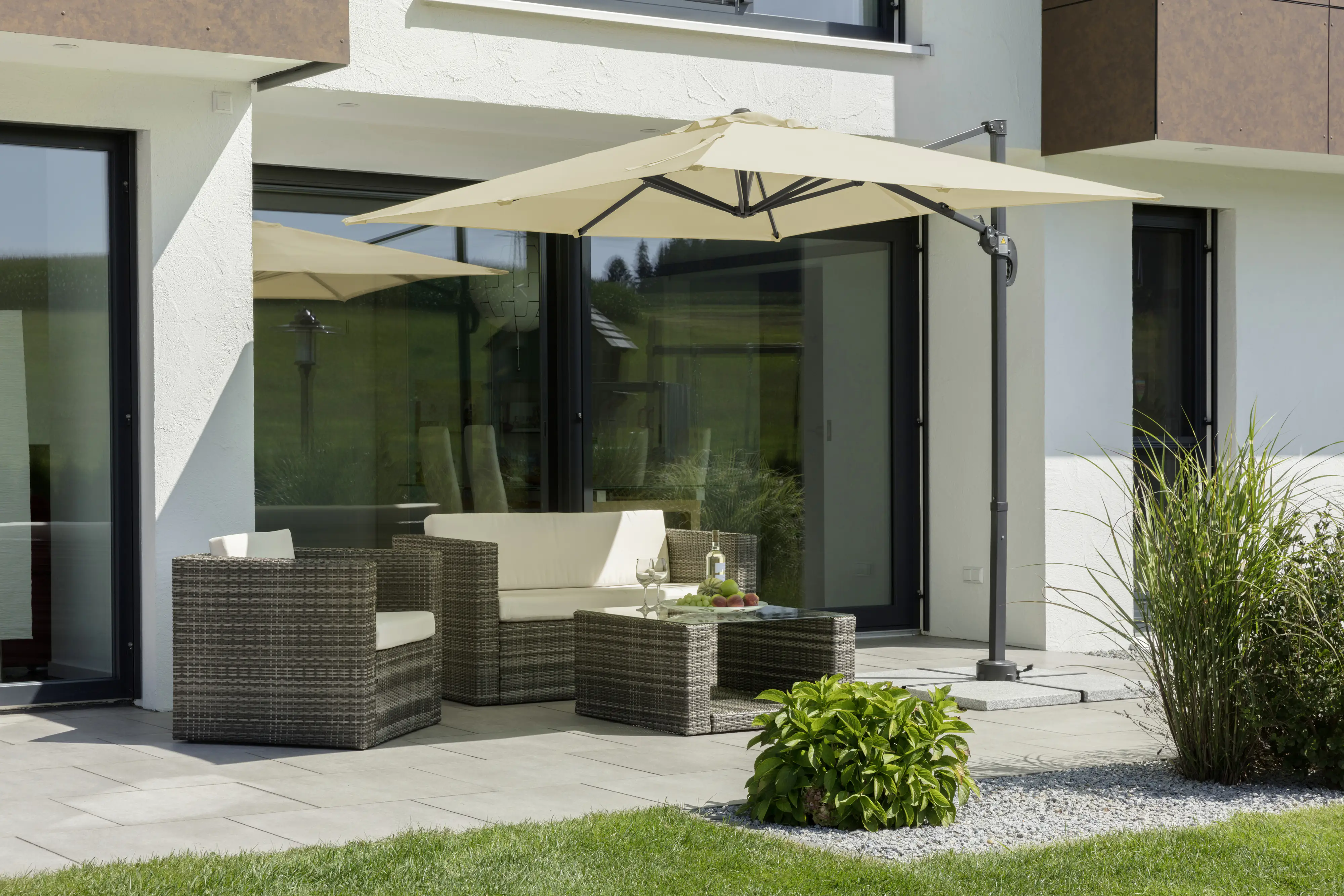 Schneider Sonnenschirm Rhodos Junior natur 230 x 230 cm Schneider Sonnenschirm Rhodos Junior natur 230 x 230 cm