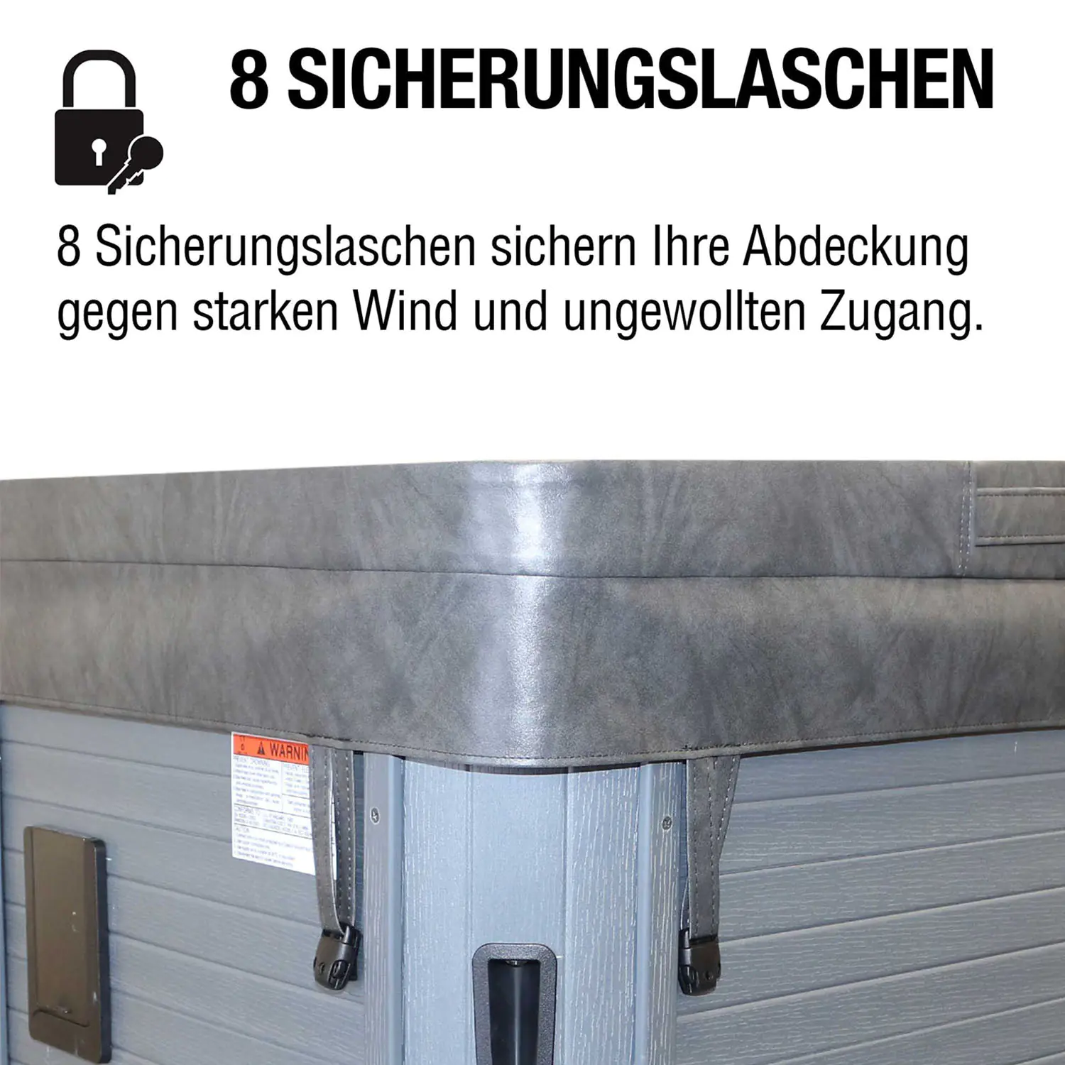 Canadian Spa Deluxe Whirlpool Isolierabdeckung braun 223 x 223 cm universell passend Canadian Spa Deluxe Whirlpool Isolierabdeckung braun 223 x 223 cm universell passend