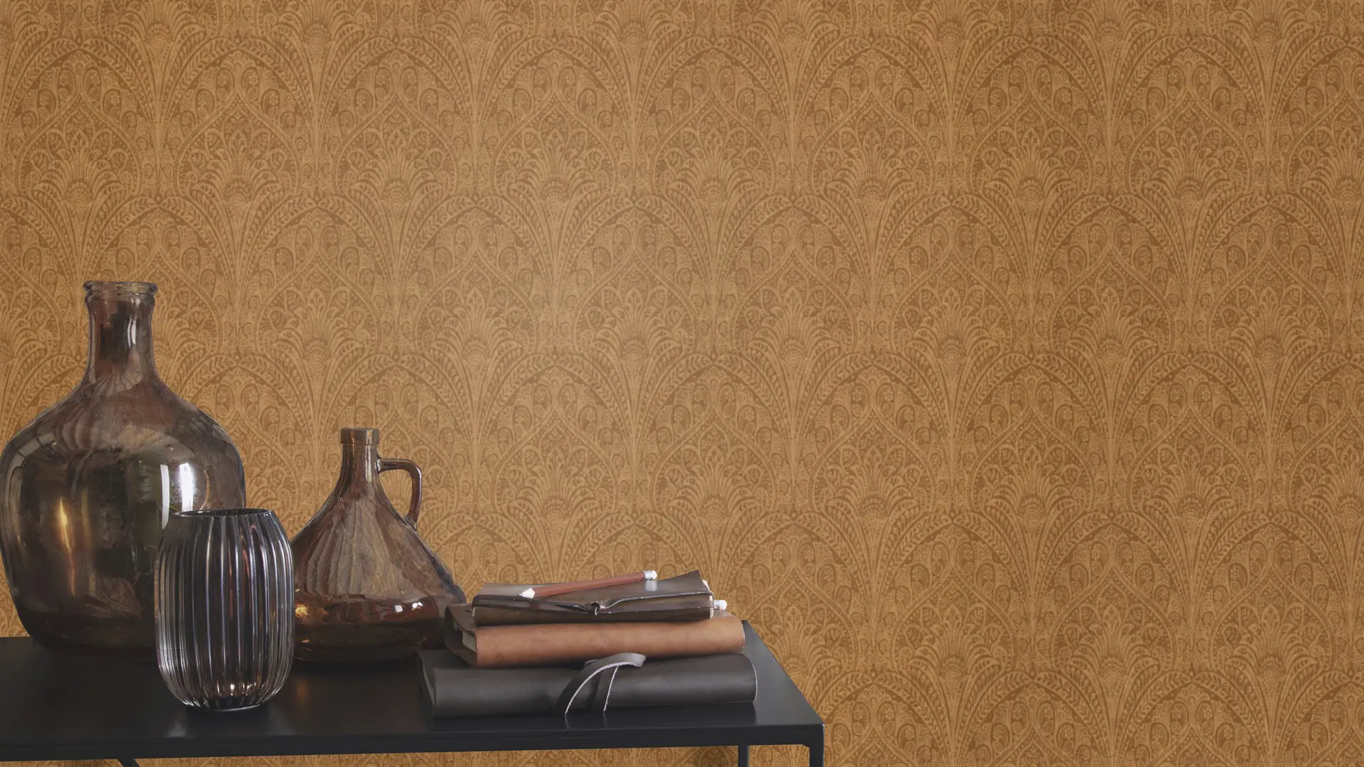 Rasch Vliestapete 746341 Orange-Braunorange Muster & Motive 10,05 m x 0,53 m