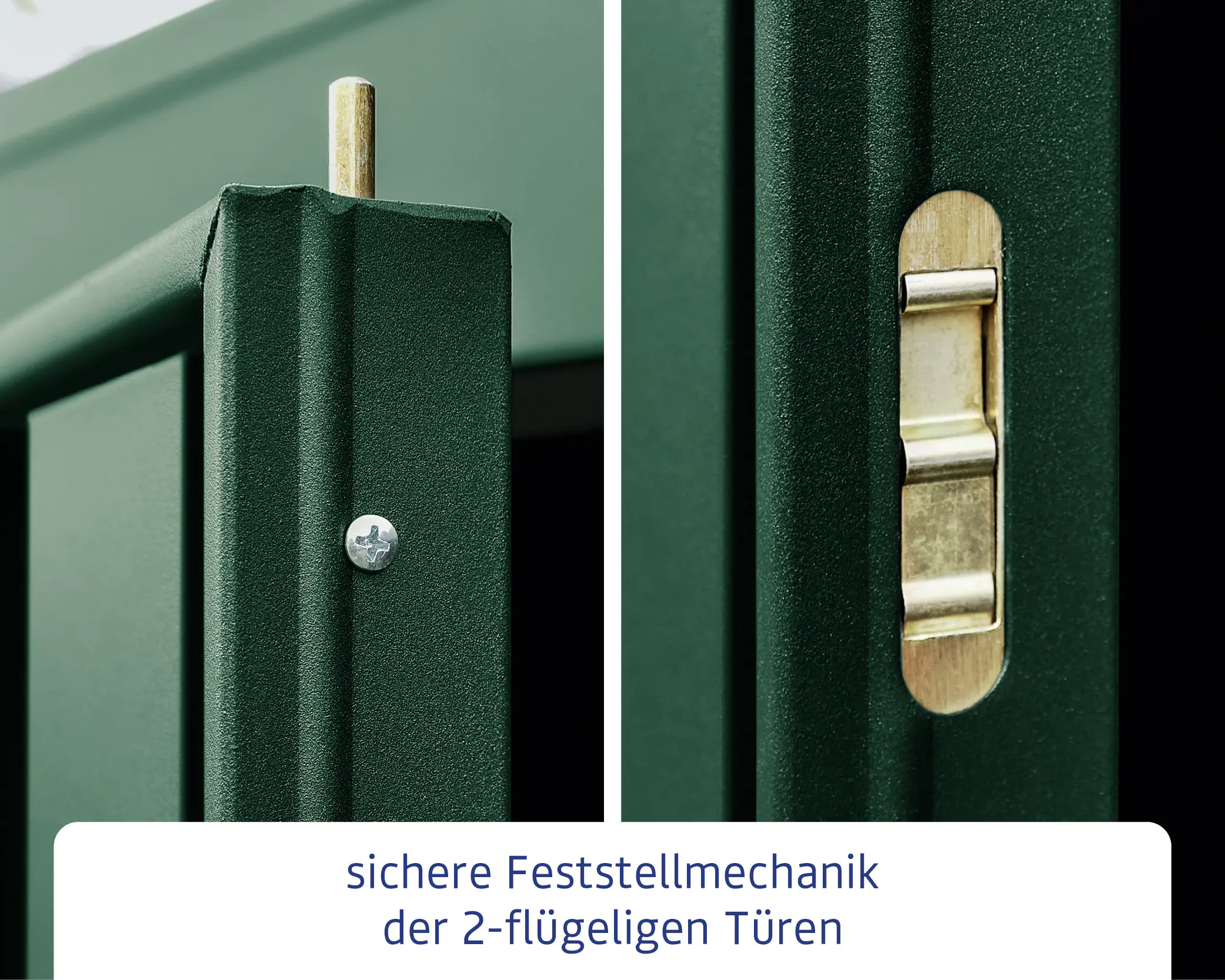 EcoStar Gerätehaus Trend-P Typ 1 moosgrün 247,9 x 153 x 228,6 cm