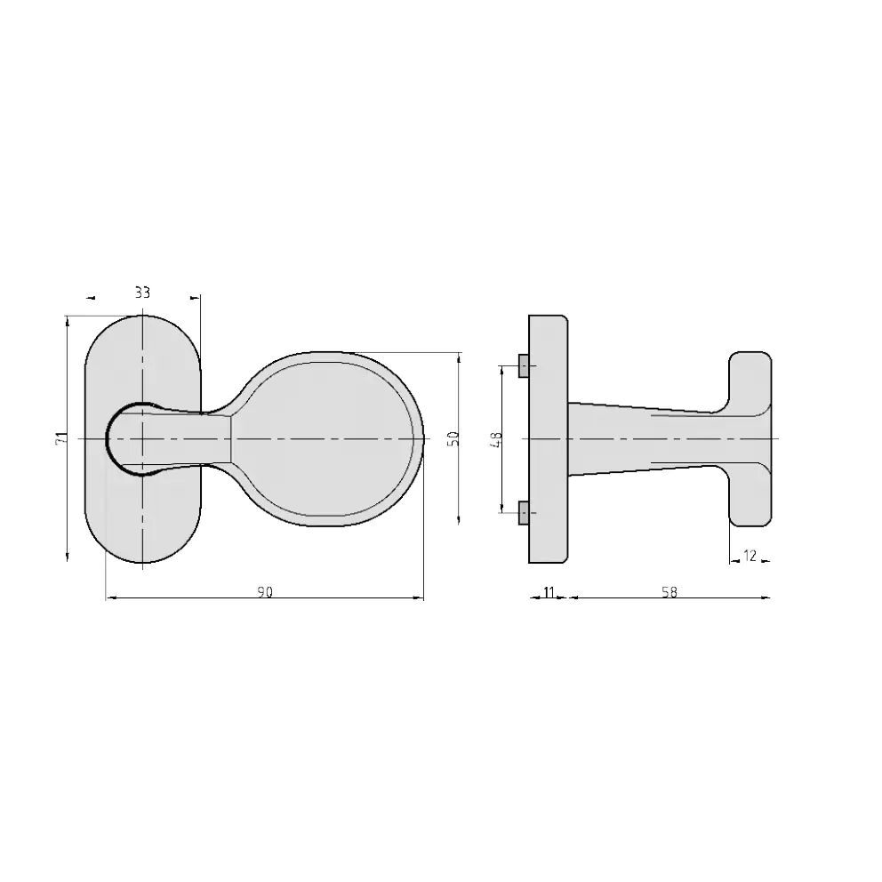 4026434065541_1 Basi Rosettengarnitur SR 5000 Edelstahl silber feststehend
