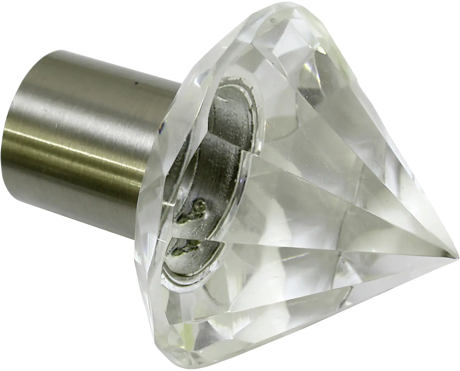 Gardinia Endknopf Facette-Spitze Chicago Ø 20 mm, edelstahl-optik