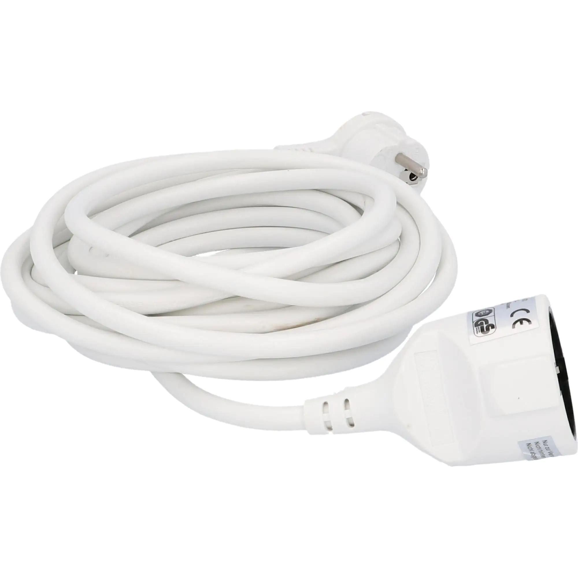 Unitec Verlängerungskabel Innen 5 Meter HO5VV-F 3G1,5, weiß, Flachstecker Unitec Verlängerungskabel Innen 5 Meter HO5VV-F 3G1,5, weiß, Flachstecker