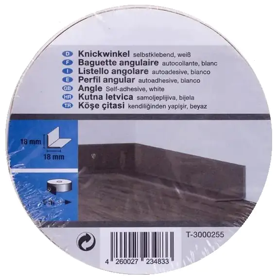 Primo Knickwinkel 5 m 18 x 18 mm weiß selbstklebend Primo Knickwinkel 5 m 18 x 18 mm weiß selbstklebend