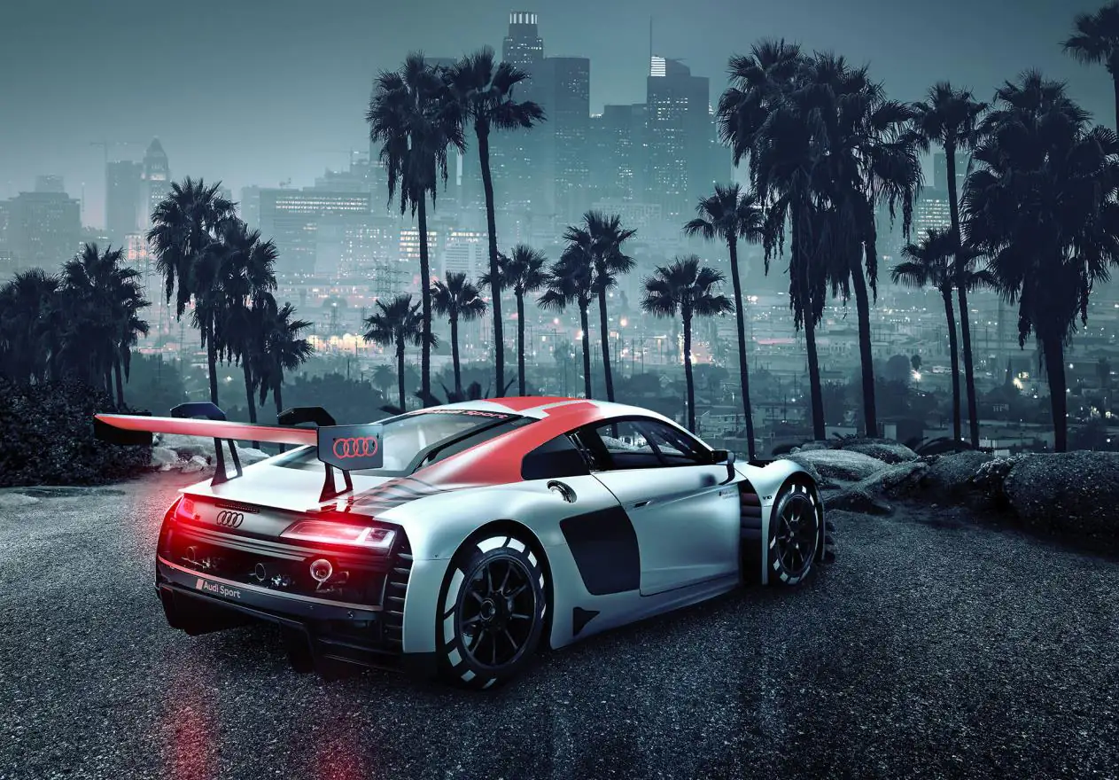 4036834087425 Komar Fototapete Audi R8 Los Angeles 368 x 254 cm