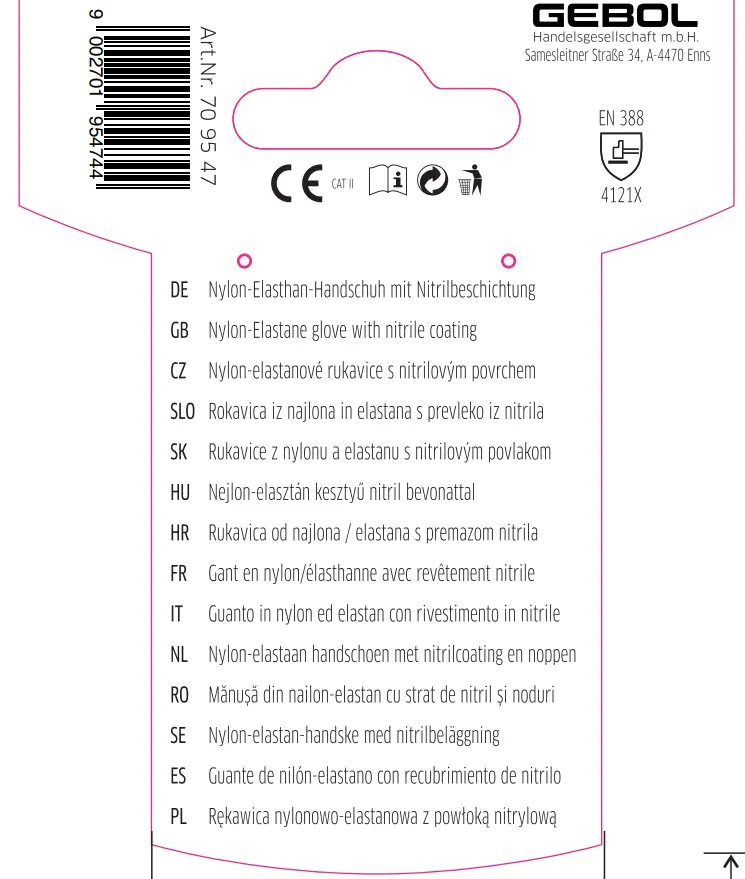 Gebol Handschuh Master Flex  