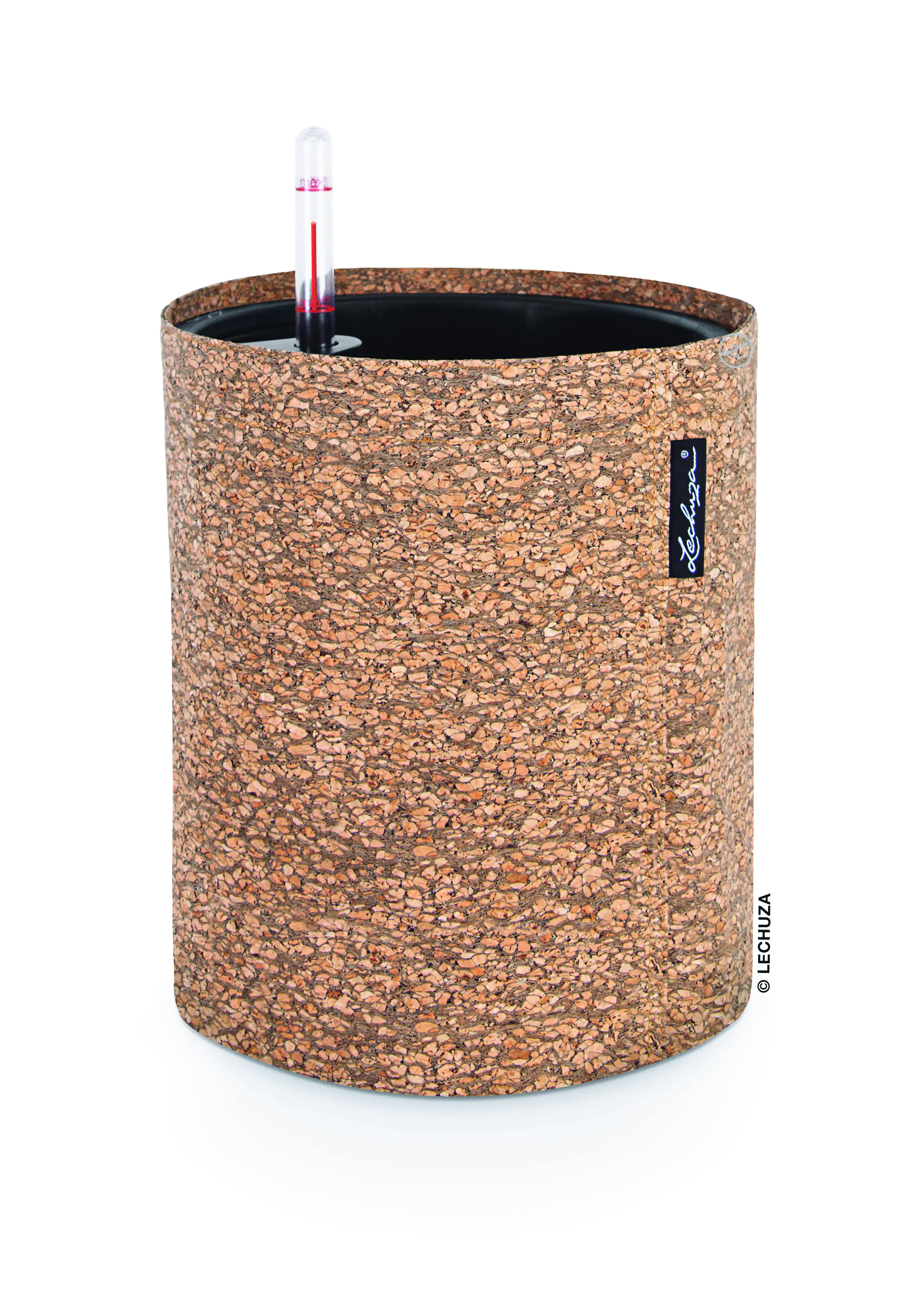Lechuza Pflanztopf Trendcover 23 cm Kunstleder Kork natur dunkel
