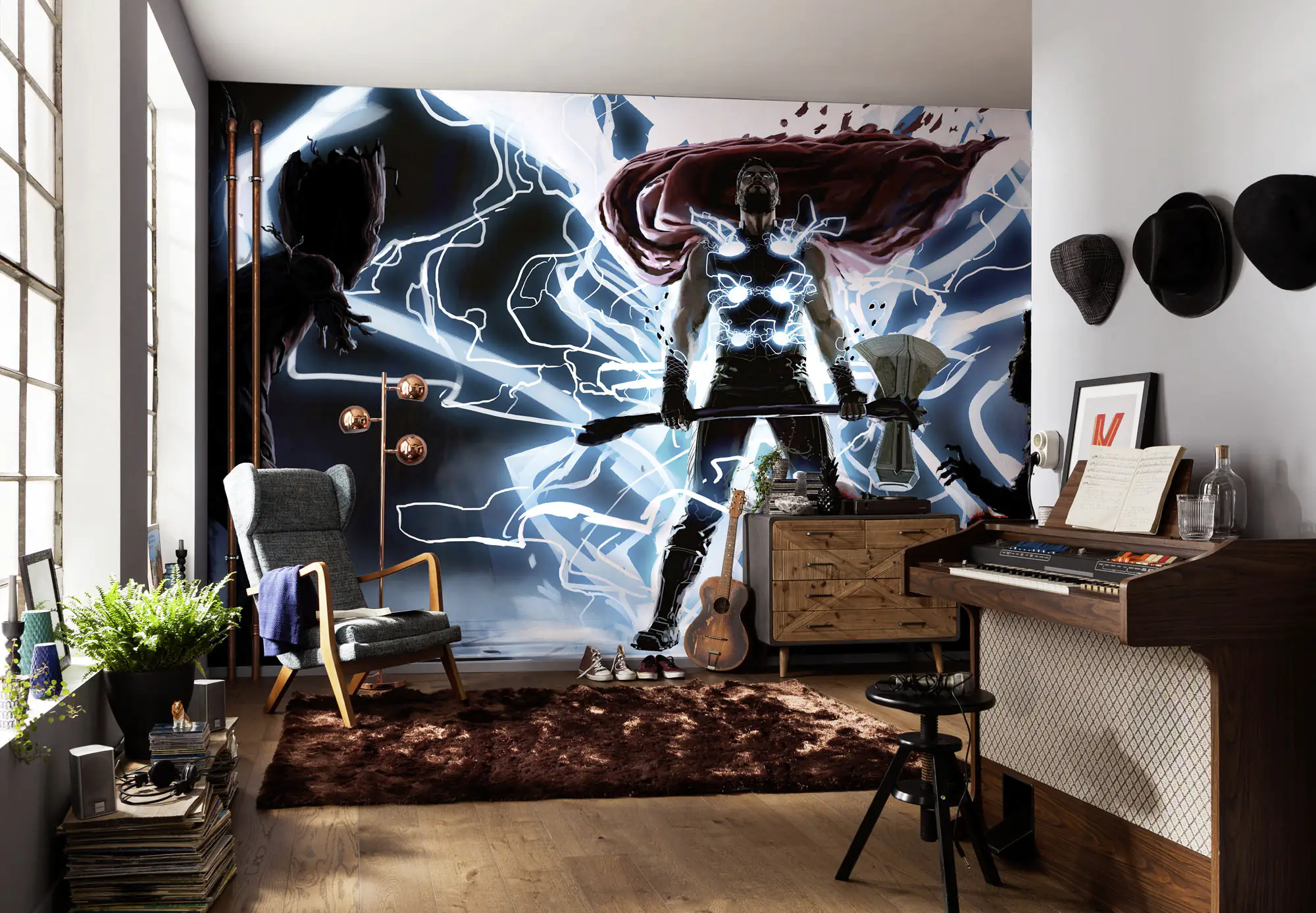 Komar Vlies Fototapete Thor God of Thunder 500 x 280 cm 