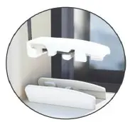 Gardinia Spannschuhoberteil für Gardine Plissee Concept 4 Stück