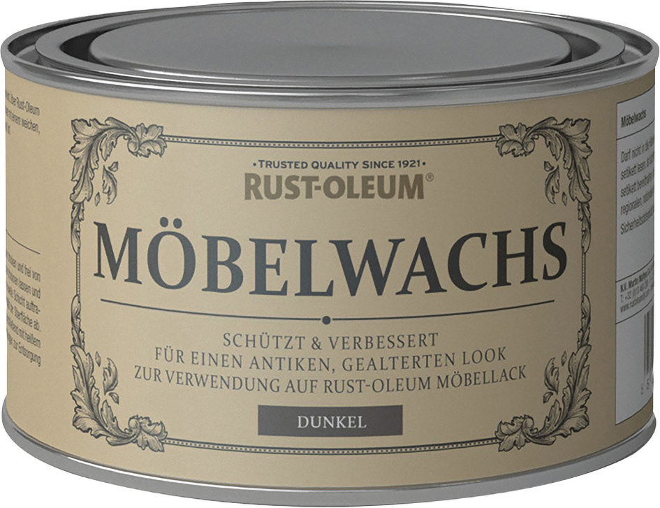 Rust-Oleum Kreidefarbe Möbelwachs 400 ml schwarz
