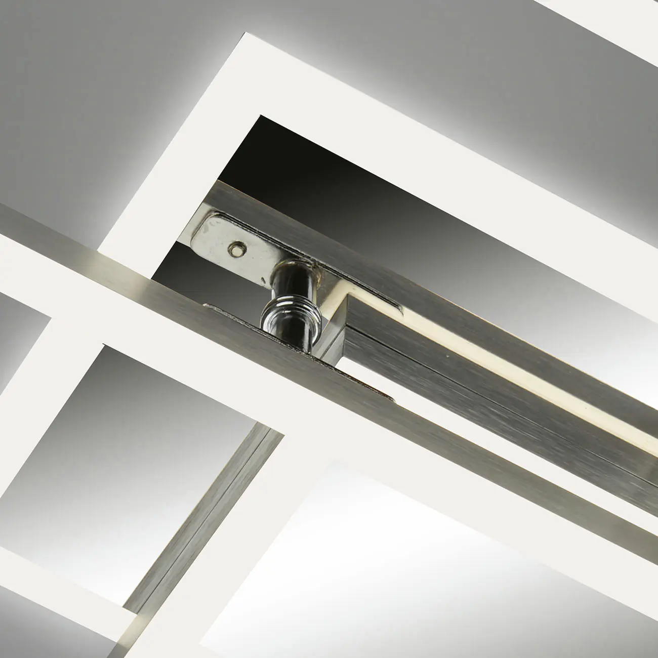Briloner LED-Deckenleuchte Frame chrom 110 x 24,8 cm CCT dimmbar