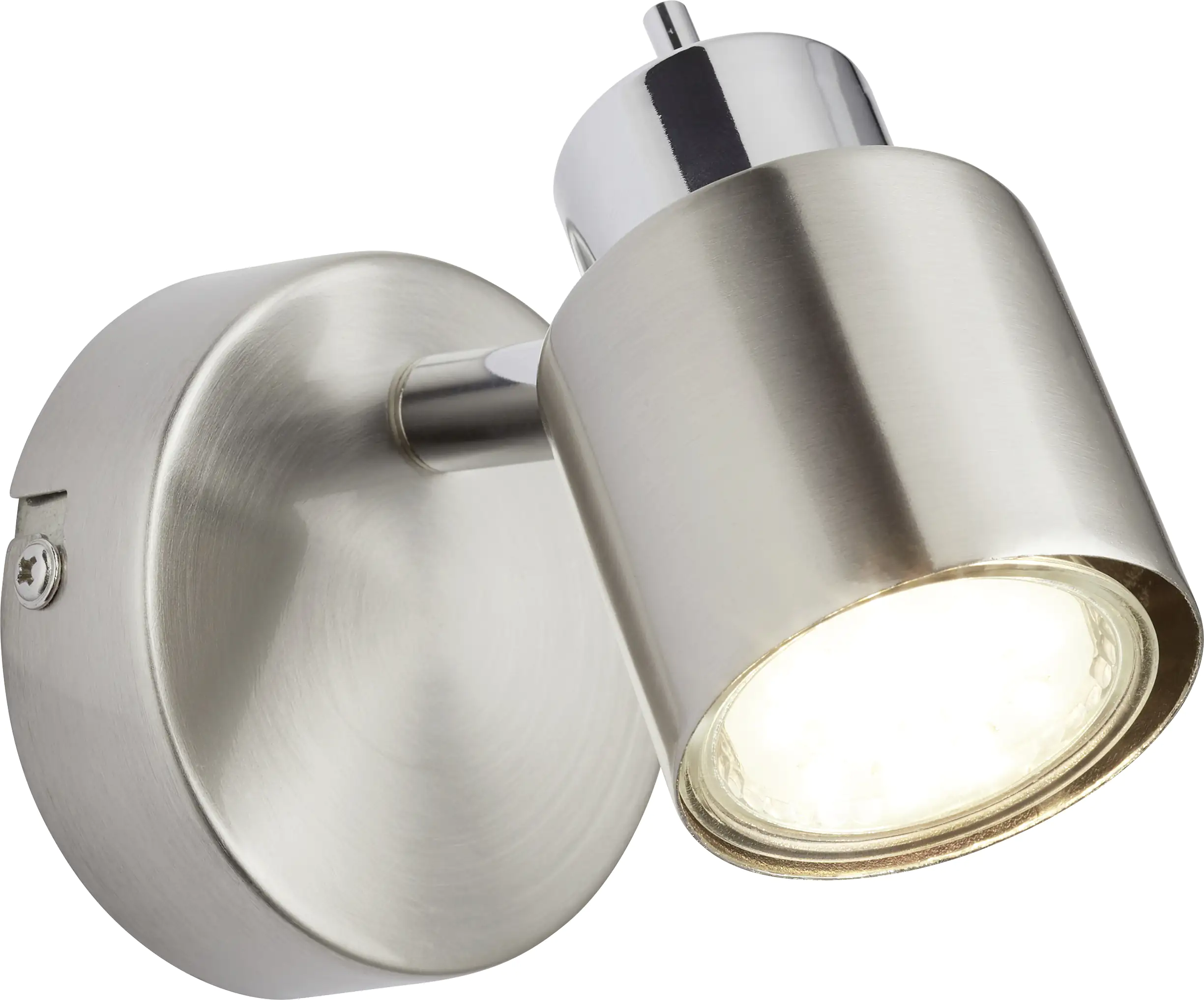 Brilliant 1er Spot Andres nickel-chrom 12 x 8 cm GU10, 10 W, nickel-chrom Brilliant 1er Spot Andres nickel-chrom 12 x 8 cm GU10, 10 W, nickel-chrom