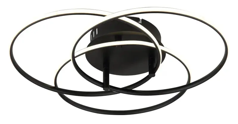 Globo Deckenleuchte Kombos 45,6 x 9,4 cm Ø x H schwarz warmweiß