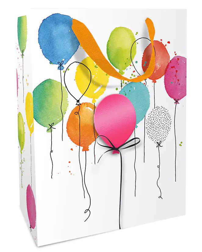 Braun & Company Geschenktragetasche Balloon Party 25 x 33 x 11 cm