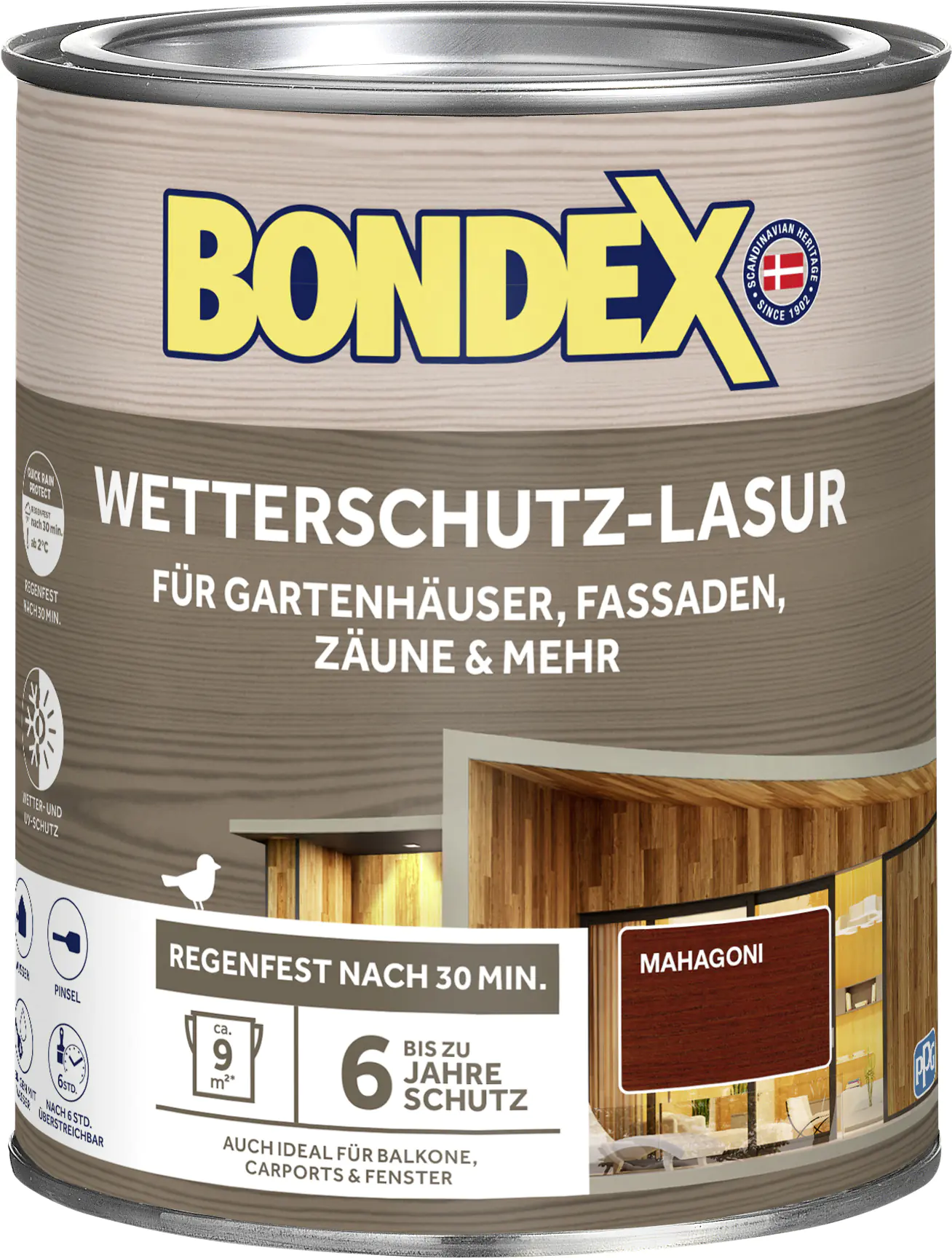 Bondex Wetterschutzlasur 0,75 L mahagoni 