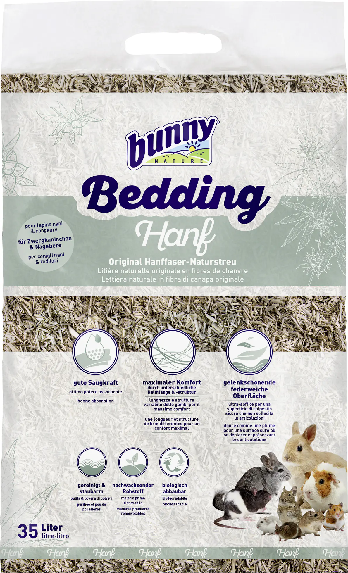 Bunny Nature Bedding Hanf Nagereinstreu 35 Liter Bunny Nature Bedding Hanf Nagereinstreu 35 Liter